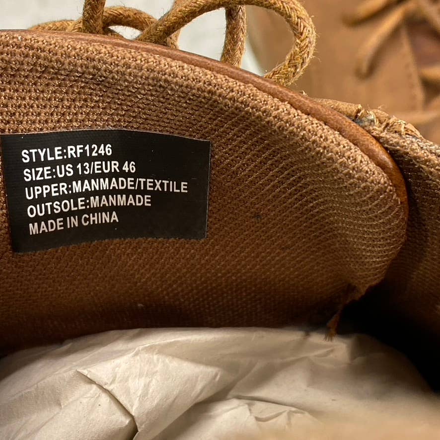 RESERVED FOOTWEAR NEW YORK Men's Cognac Vertigo Lace-Up Oxford Shoes SZ13