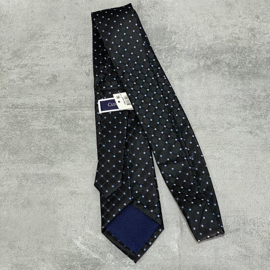 CLUB ROOM Men's Black Linked Neat Tie OS