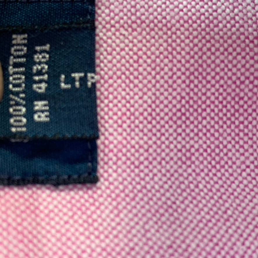 RALPH LAUREN Men's Sunrise Red Classic-fit Button-Up Long-Sleeve Shirt SZ L