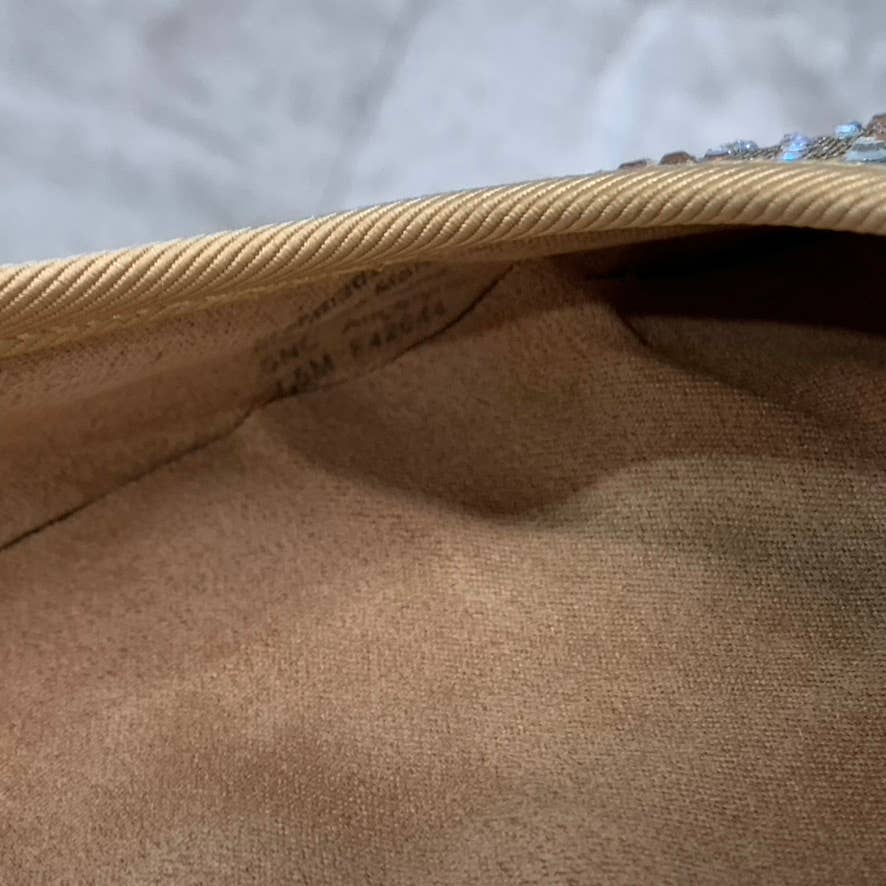 STYLE & CO Women's Gold Angelynn Rhinestone Embellished Slip-On Flats SZ 7.5