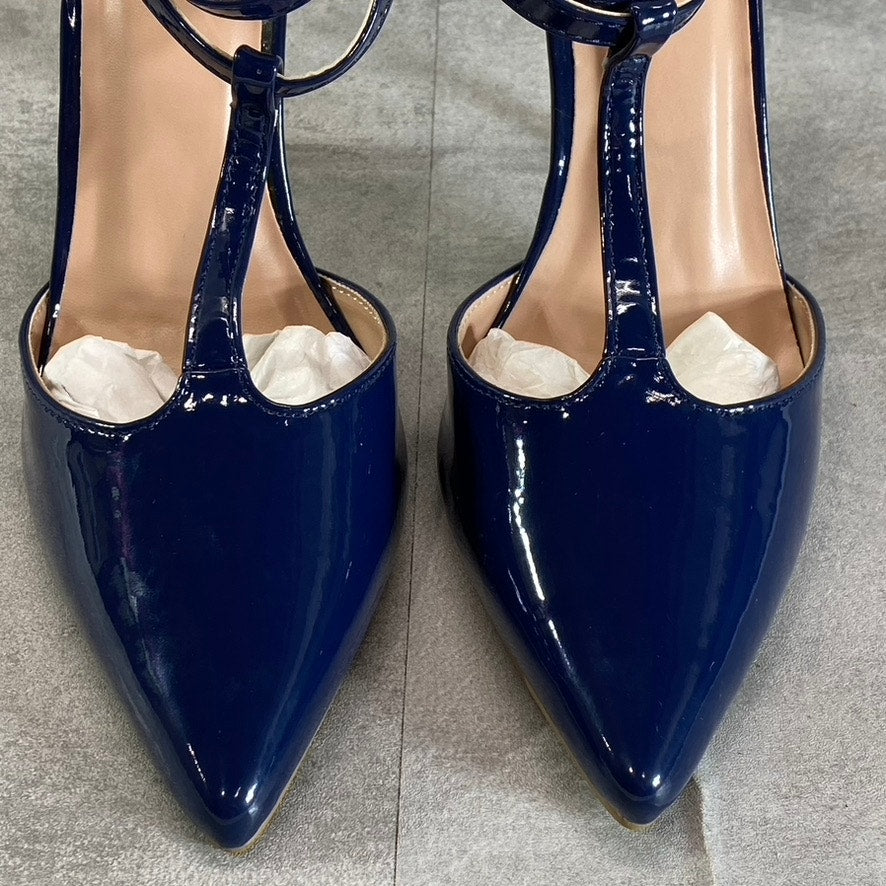 JOURNEE COLLECTION Women's Navy Tru Double Pointed-Toe Stiletto Pumps SZ9