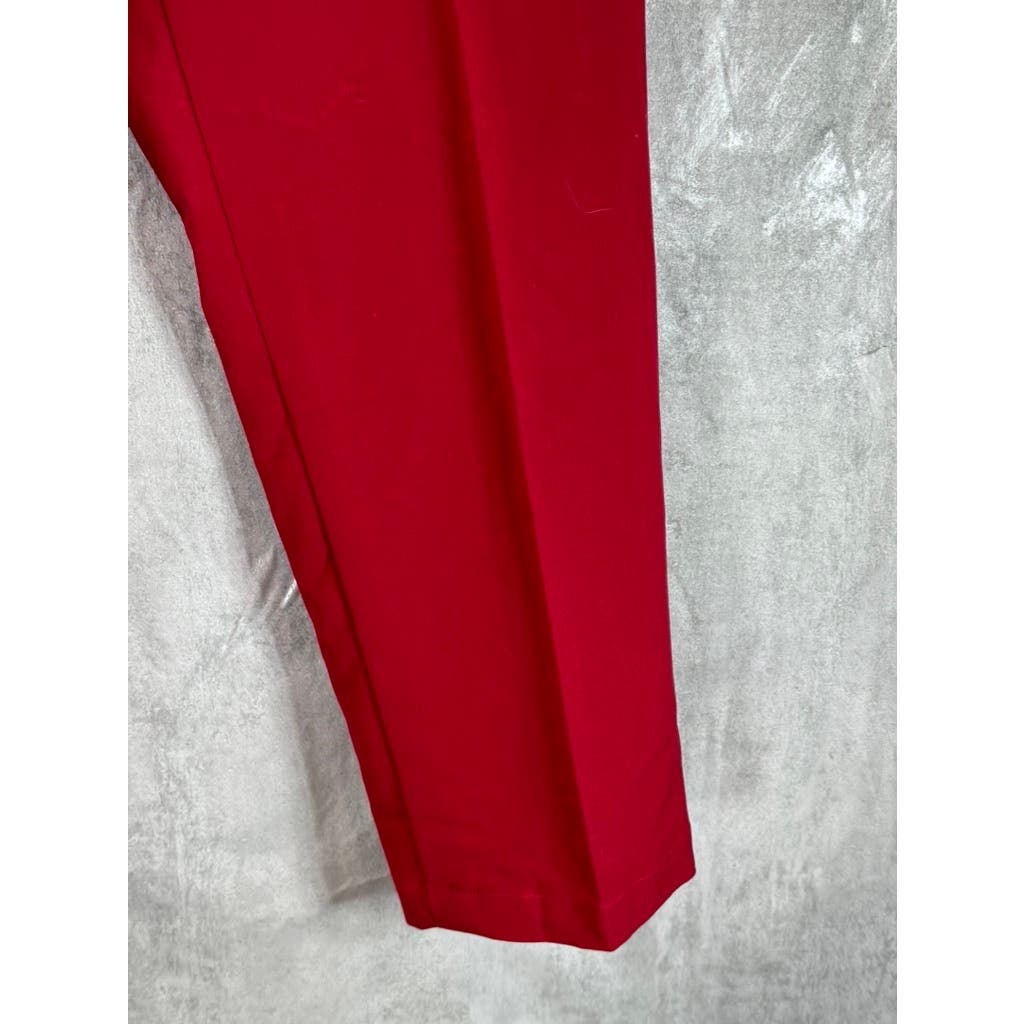 NICOLE MILLER New York Women's Red Straight Leg Dress Pants SZ 12