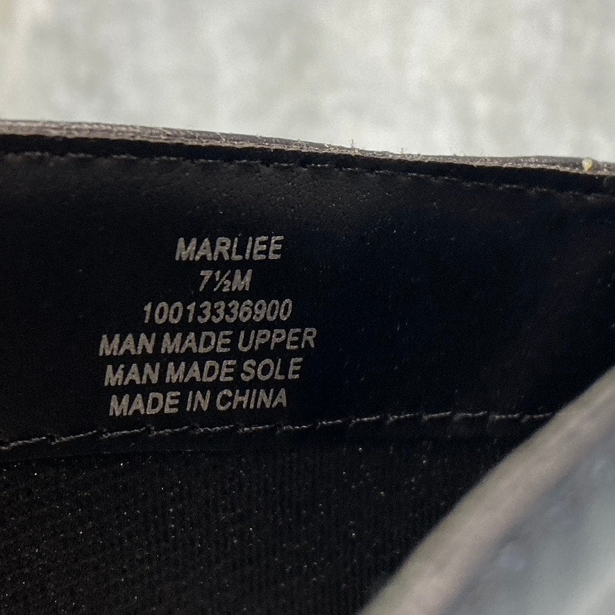 STYLE & CO Women's Black Marliee Full Side-Zip Round-Toe Tall Riding Boots SZ7.5