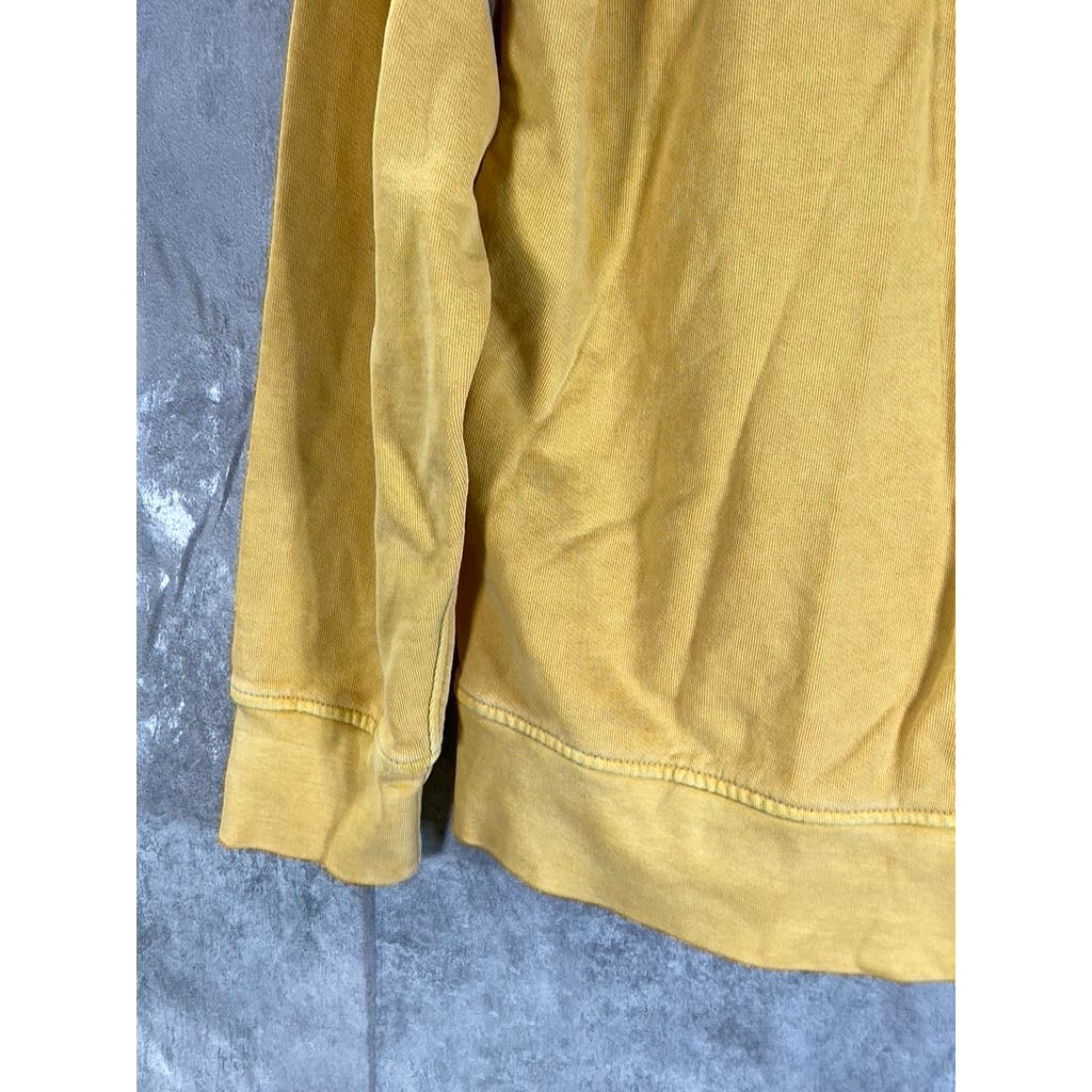 LEVI'S Men's Golden Apricot Yellow Relaxed-Fit Original Logo Pullover Hoodie SZS