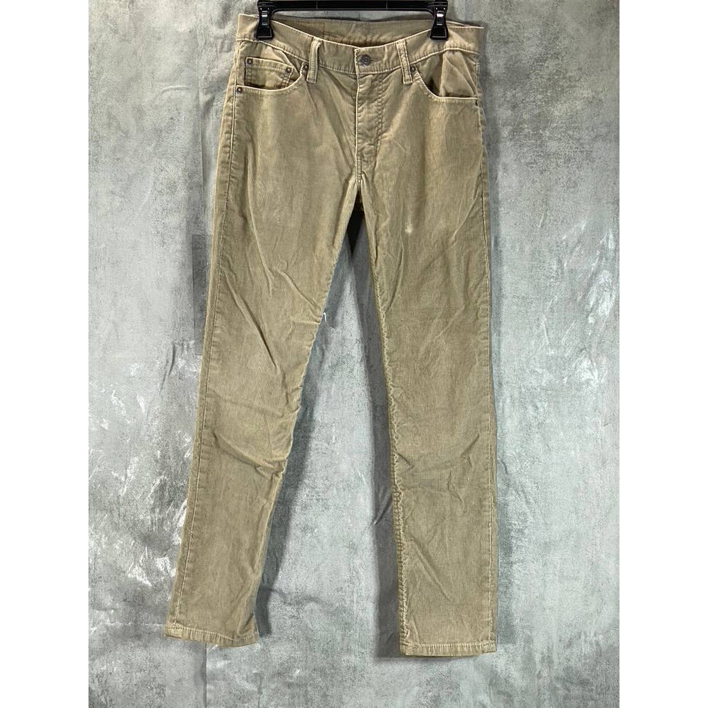 LEVI'S Men's Tan 511 Corduroy Slim-Fit Pants SZ 30X30