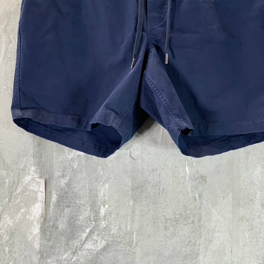 LANDS' END Men's Navy Comfort-First Drawstring Pull-On Shorts SZ L