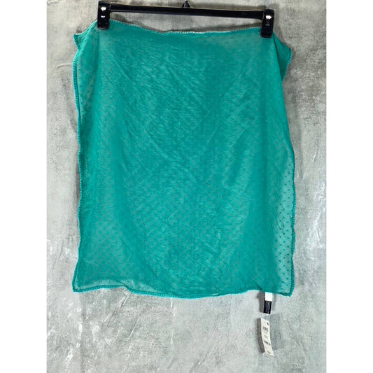 INC INTERNATIONAL CONCEPTS Women's Teal Swiss Dot Bandana Scarf SZ OS