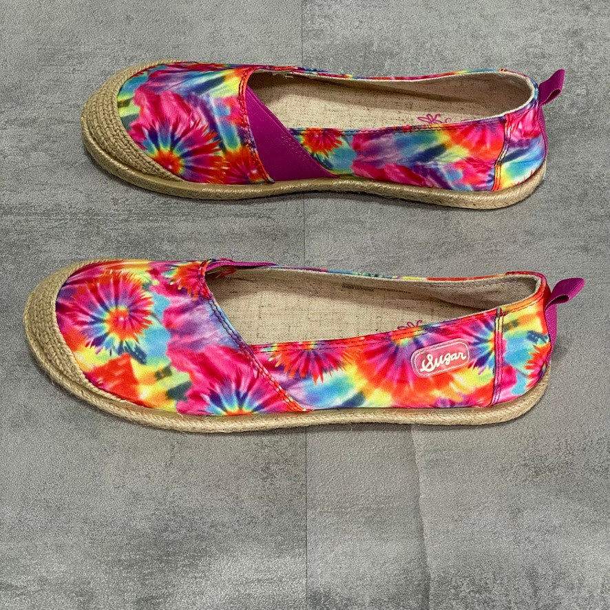 SUGAR Tie-Dye Evermore Slip-On Espardille Flats SZ 9