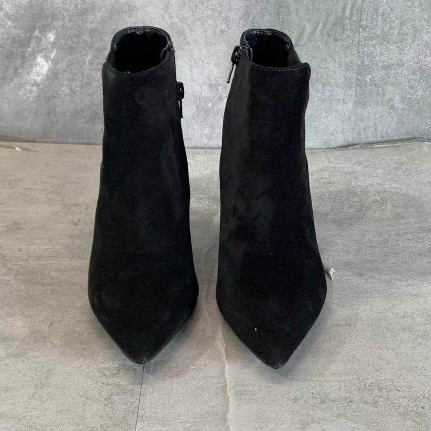 ALFANI Step N' Flex Women's Black Micro Jacklynne Pointed-Toe Dress Booties SZ 6