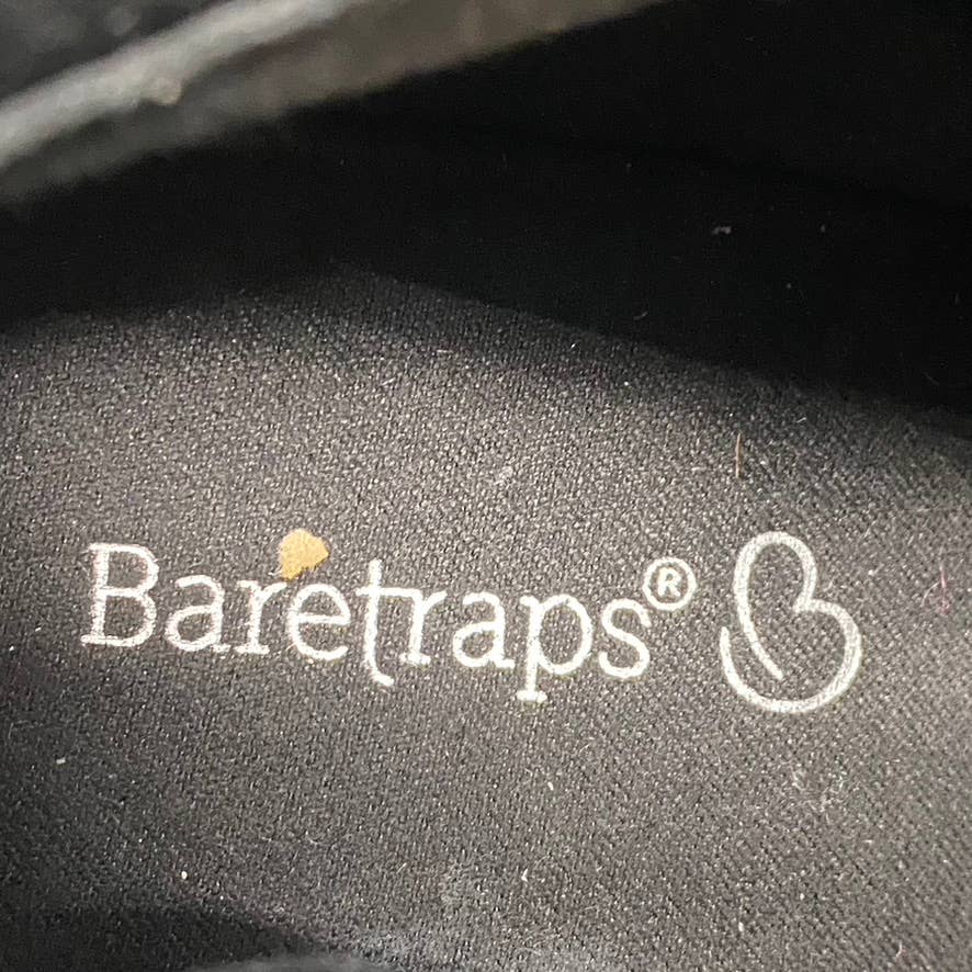 BARETRAPS Women's Black Reggie Slip-Resistant Round-Toe Block-Heel Boots SZ 6.5