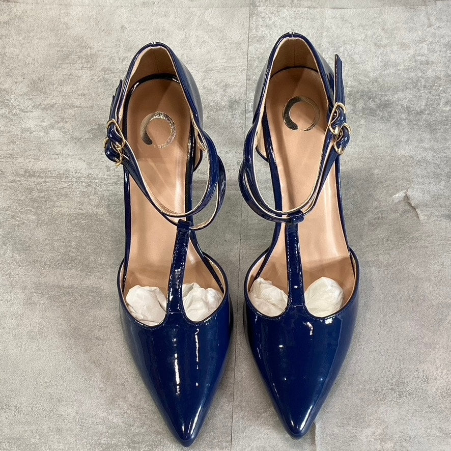 JOURNEE COLLECTION Women's Navy Tru Double Pointed-Toe Stiletto Pumps SZ9