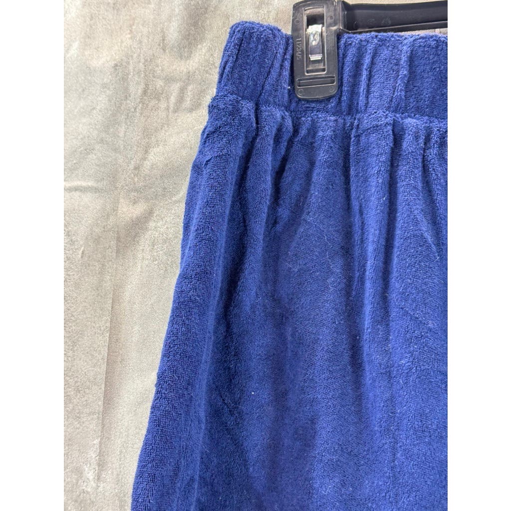 MIKOH Women's Dark Blue Cotton Terry Pull-On Shorts SZ 3 (L/XL)