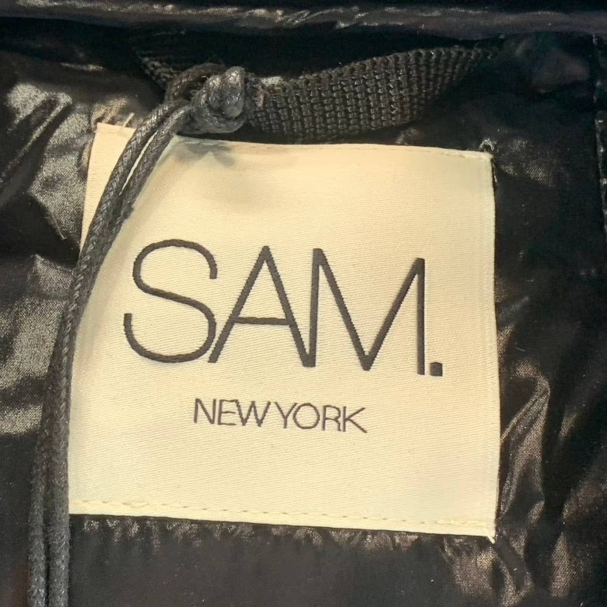 SAM NEW YORK Men's Charcoal Camo Water Resistant Glacier Puffer Jacket SZ M