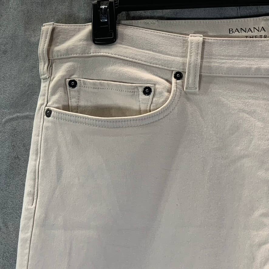 BANANA REPUBLIC Men's New Off White The Traveler Skinny Pants SZ 38X32