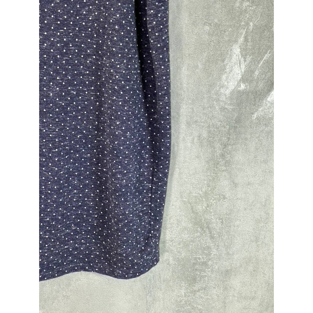 GOODFELLOW & CO Men's Blue Dot Printed Standard-Fit Crewneck T-Shirt SZ M