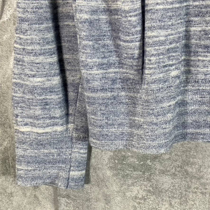 BANANA REPUBLIC Men's Blue Marled V-Neck Luxe Pullover Sweater SZ S