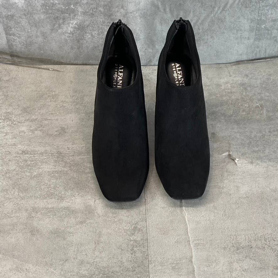 ALFANI Step N' Flex Women's Black Micro Brittnee Square-Toe Booties SZ 6