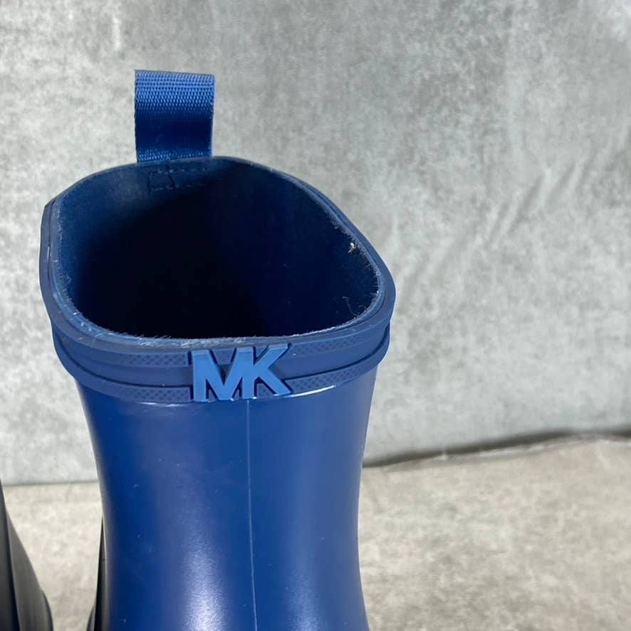 MICHAEL MICHAEL KORS Women's River Blue Mac Round-Toe Pull-On Rain Boots SZ 8