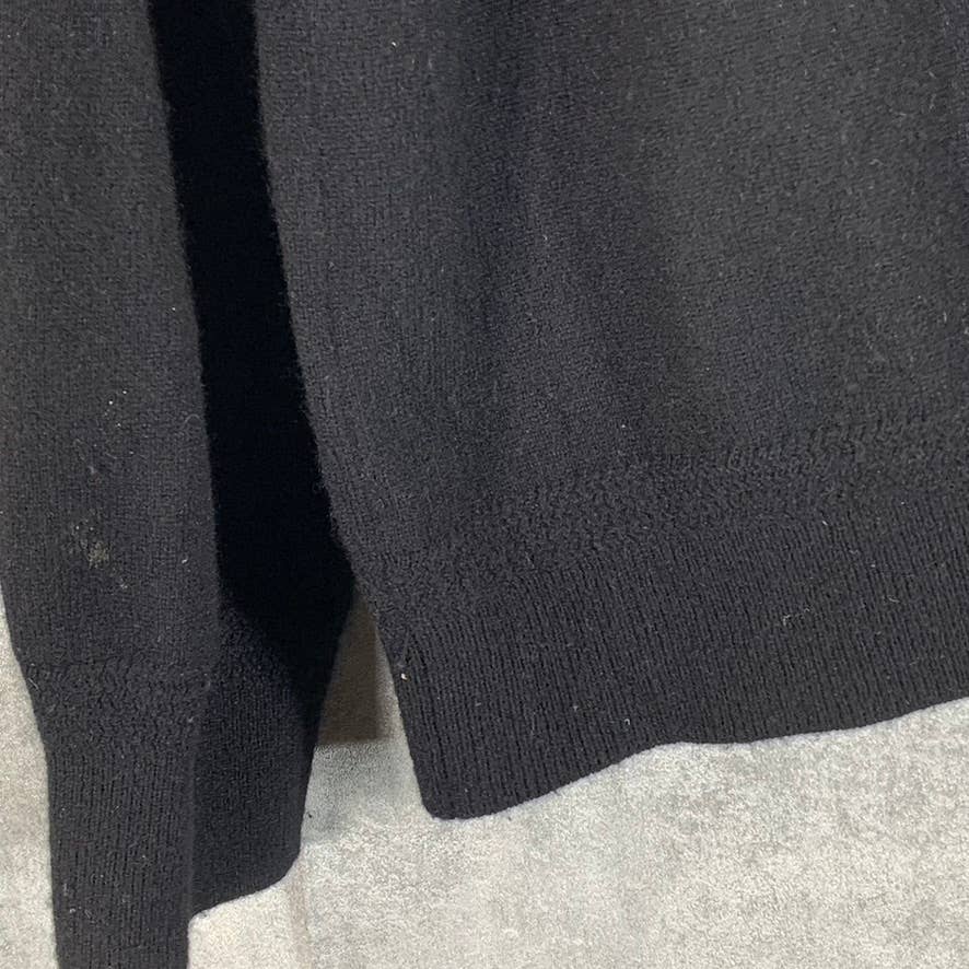 VINCE. Men's Deep Black V-Neck Cashmere Pullover Sweater SZ XL