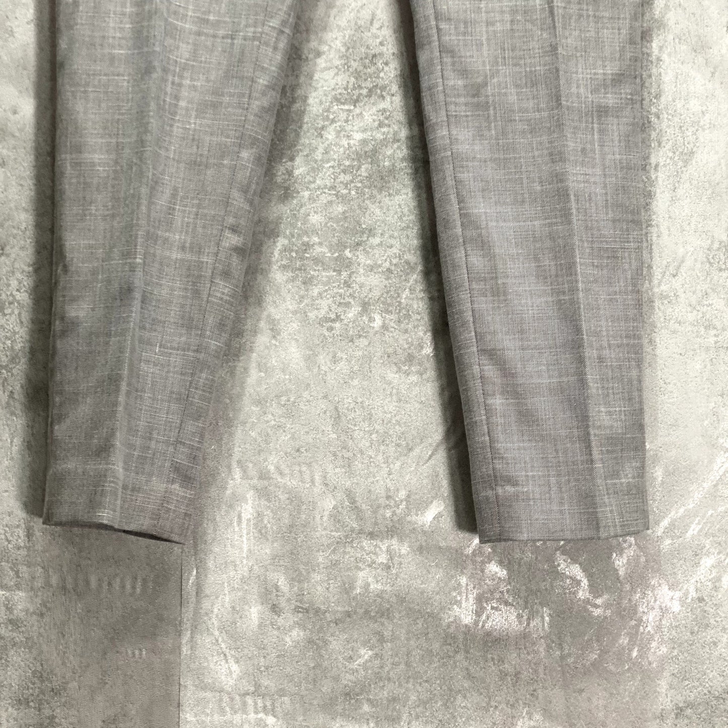 CALVIN KLEIN Grey Textured Skinny Ankle Dress Pants SZ 4