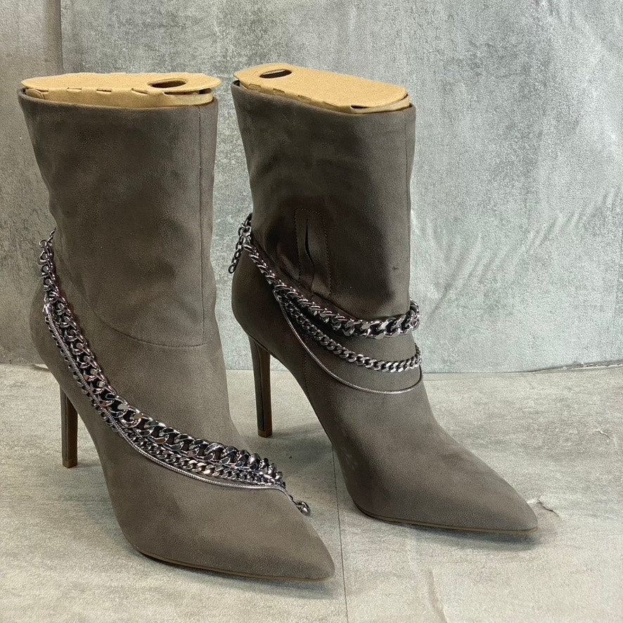 INC INTERNATIONAL CONCEPTS Women's Taupe Micro Reanna Pointed-Toe Stiletto READ