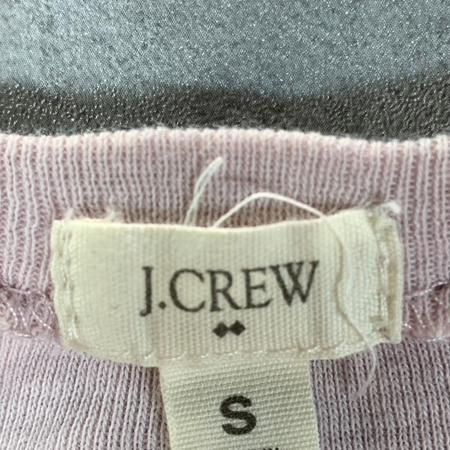 J.CREW Women's Light Pink Crewneck Long Sleeve Top SZ S