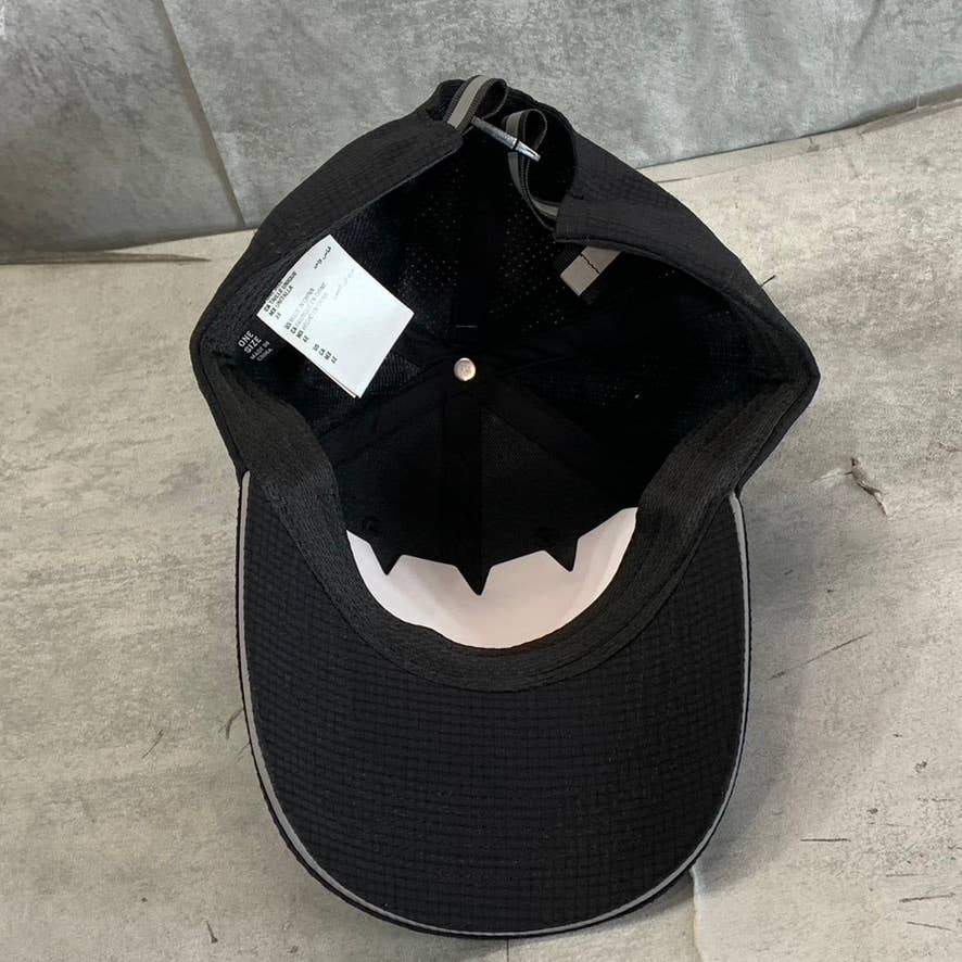 ALFANI Men's Alfa-Tech Black Reflective Trim Lightweight Baseball Cap SZ OS