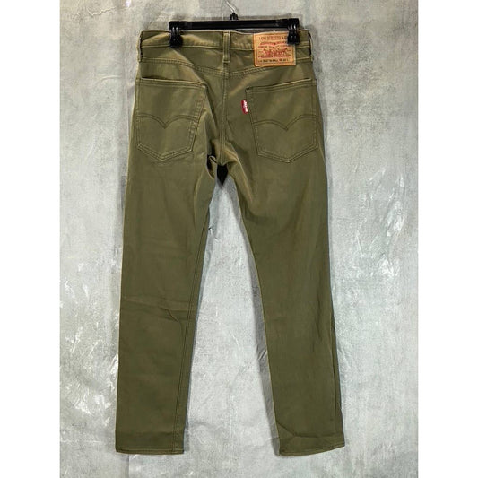 LEVI'S Men's Dark Green 502 Tapered Hi-Ball Chino Pants SZ 30