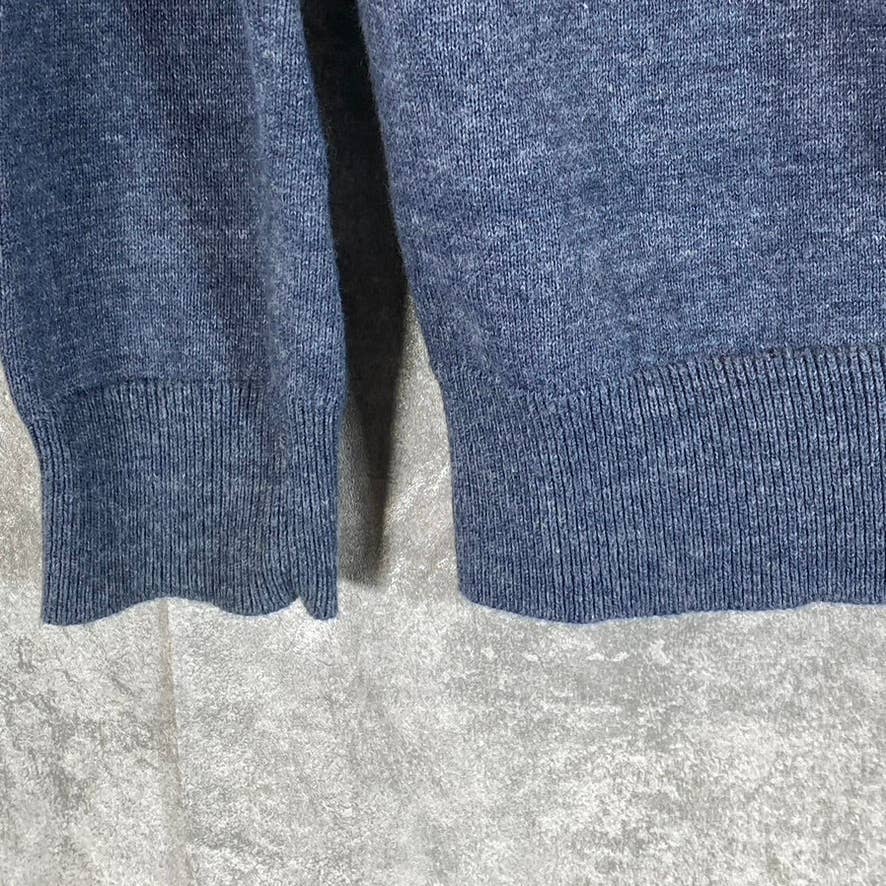 SUPERDRY ORANGE LABEL KNIT CO. Men's Chambray Cotton Crewneck Sweater SZ S