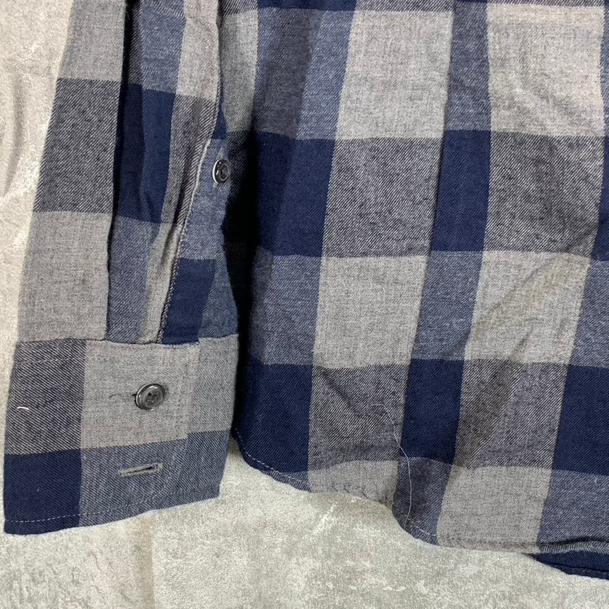 J.CREW The Perfect Shirt Women's Blue Plaid Classic Fit Button-Up Top SZ S