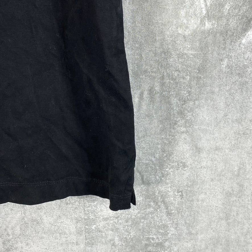 BANANA REPUBLIC Men's Black Solid New Performance Short-Sleeve Polo SZ M