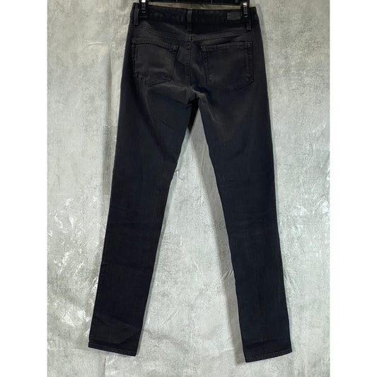 PAIGE Women’s Vintage Black Solid Jimmy Jimmy Low-Rise Skinny Jeans SZ 23