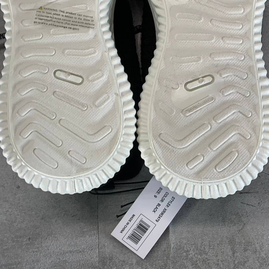 XRAY FOOTWEAR Men's Black/Gray Knit Breathable Niko Lace-Up Sneakers SZ 9