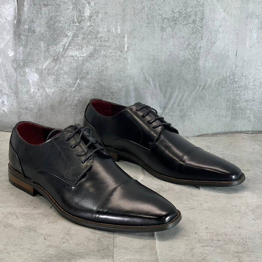 VINTAGE FOUNDRY CO. Men's Black Leather Taylor Lace-Up Oxford Shoes SZ 11