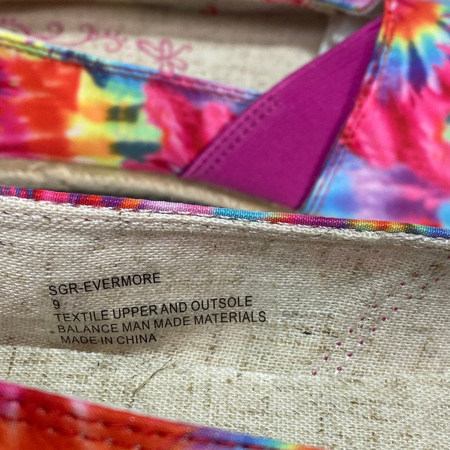 SUGAR Tie-Dye Evermore Slip-On Espardille Flats SZ 9