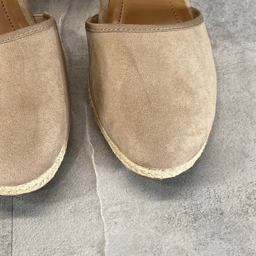 STYLE & CO Women's Light Taupe Mailena Closed-Toe Wedge Espadrille Sandal SZ10.5