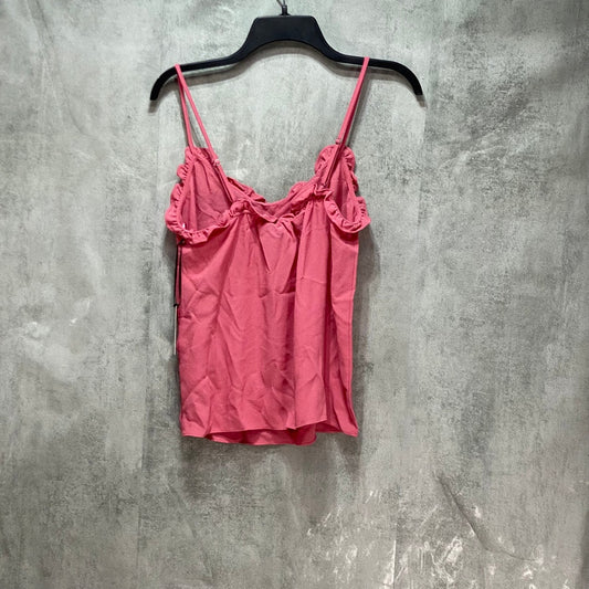 1. STATE Pink Ruffle Edge V-Neck Adjustable Camisole SZ XS