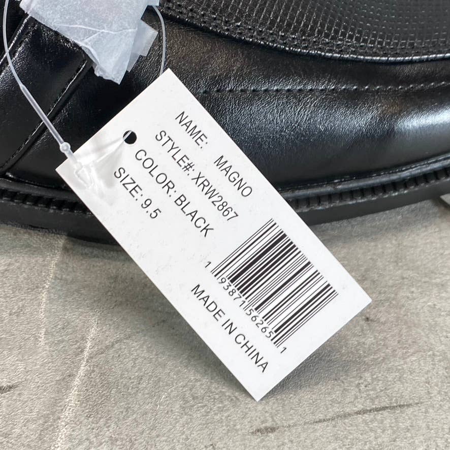 XRAY FOOTWEAR Men's Black Faux-Leather Magno Slip-On Loafers SZ 9.5