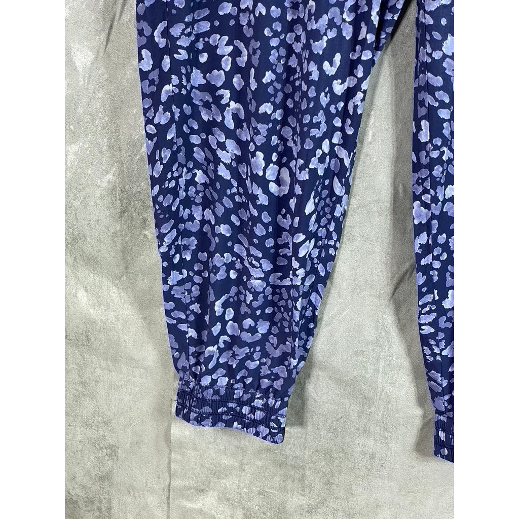 TOMMY BAHAMA Women's Blue Leopard Print Islandzone Pull-On Jogger Pant SZ XL