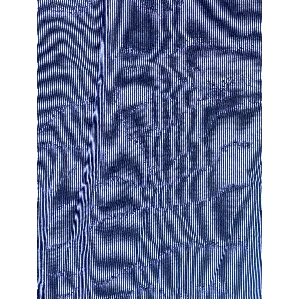 BOSS HUGO BOSS Men's Navy Pinstripe Button-Up Long-Sleeve Dress Shirt SZ16 32/33