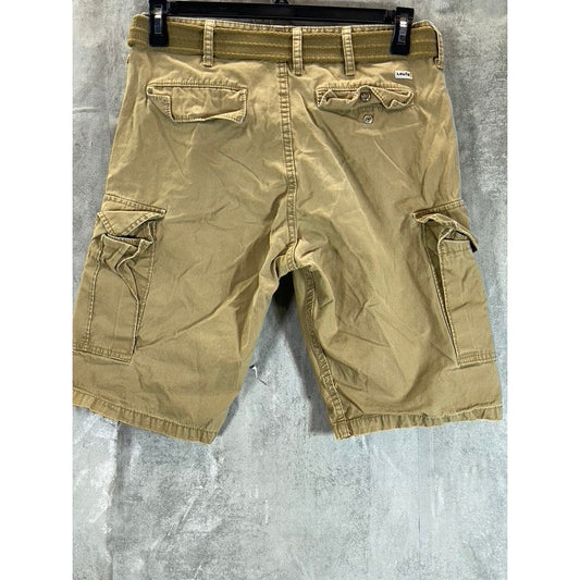 LEVI'S Men's Khaki Belted Cargo Shorts SZ 30