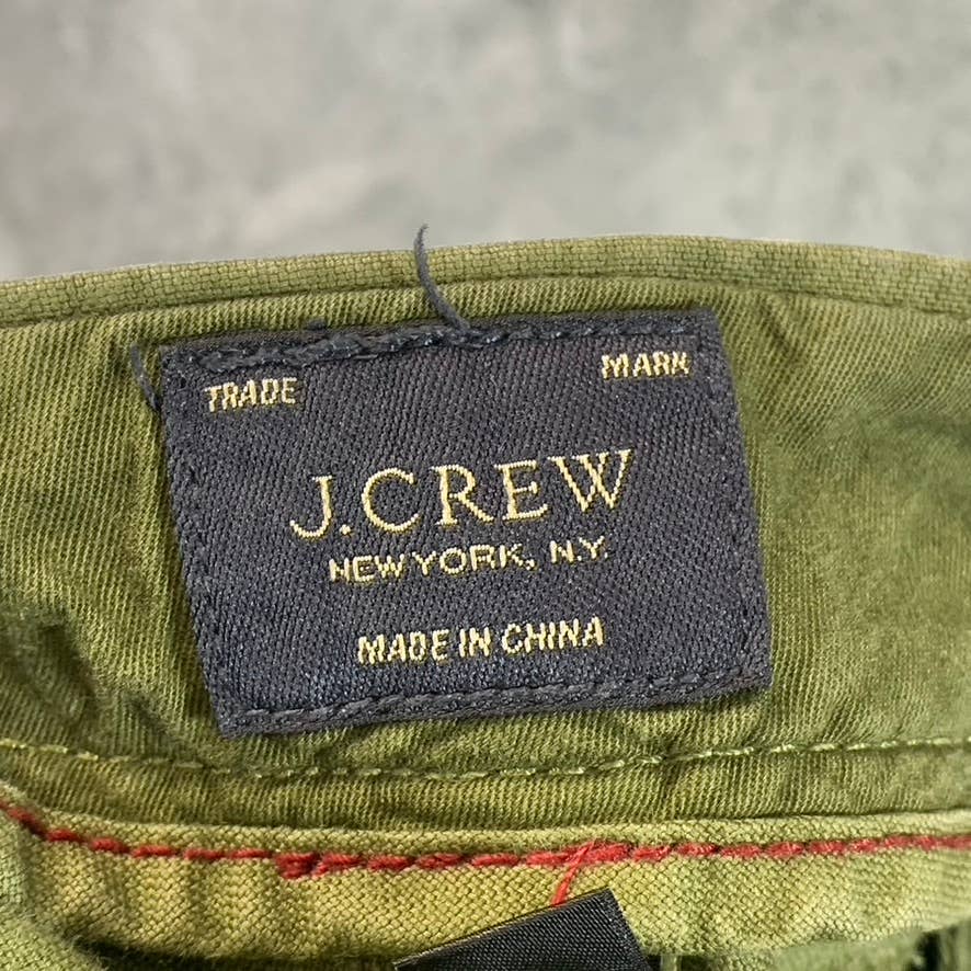 J.CREW Men's Green Straight-Leg Cotton Chino Pants SZ 32X30