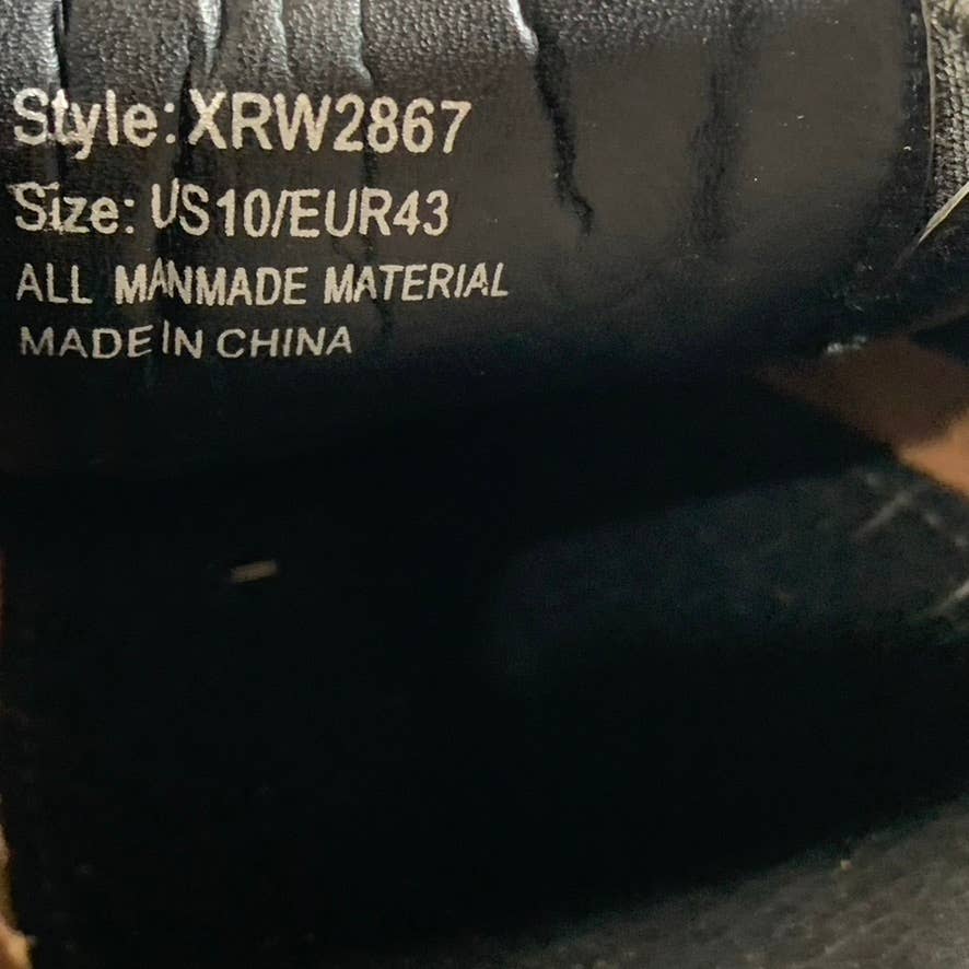 XRAY FOOTWEAR Men's Black Faux-Leather Magno Slip-On Bit Loafers SZ 10