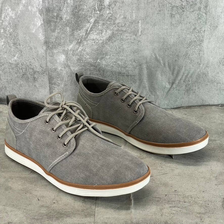 RESERVED FOOTWEAR NEW YORK Men's Light Grey Atomix Low-Top Sneakers SZ 13