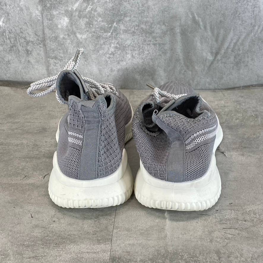 XRAY FOOTWEAR Men's Gray Knit Breathable Niko Lace-Up Sneakers SZ 12