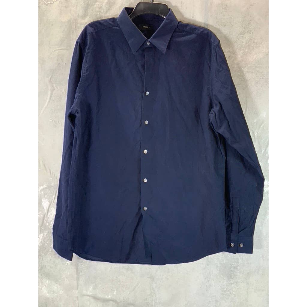 THEORY Men's Eclipse Irving Fine Wale Button-Up Long Sleeve Shirt SZ L