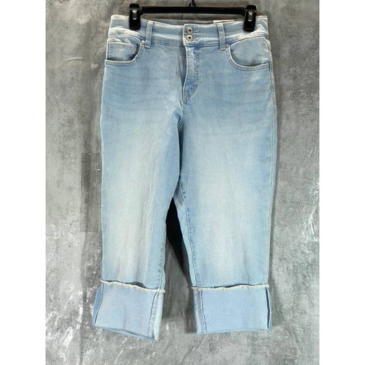 STYLE & CO Women's Petite Watch House Mid-Rise High-Cuff Capri Jeans SZ 6P