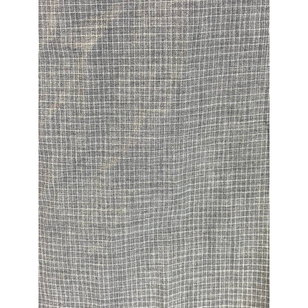 TOMMY HILFIGER Men's Gray Gingham New York Fit Button-Up Long Sleeve Shirt SZ M