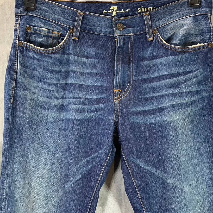 7 FOR ALL MANKIND Men's Coachella Slimmy Slim-Fit Denim Jeans SZ 33