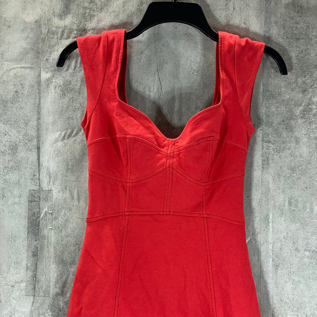 FRENCH CONNECTION Women's Scarlet V-Neck Cap-Sleeve Mini Dress SZ 0
